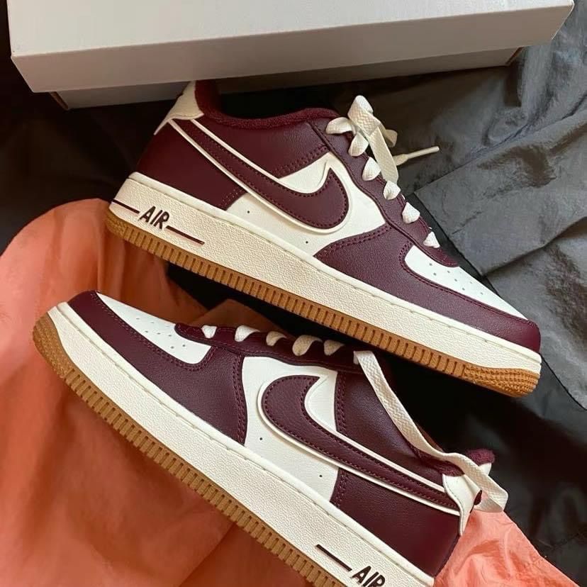 AIR FORCE 1 LOW RED MEDIUM BROWN