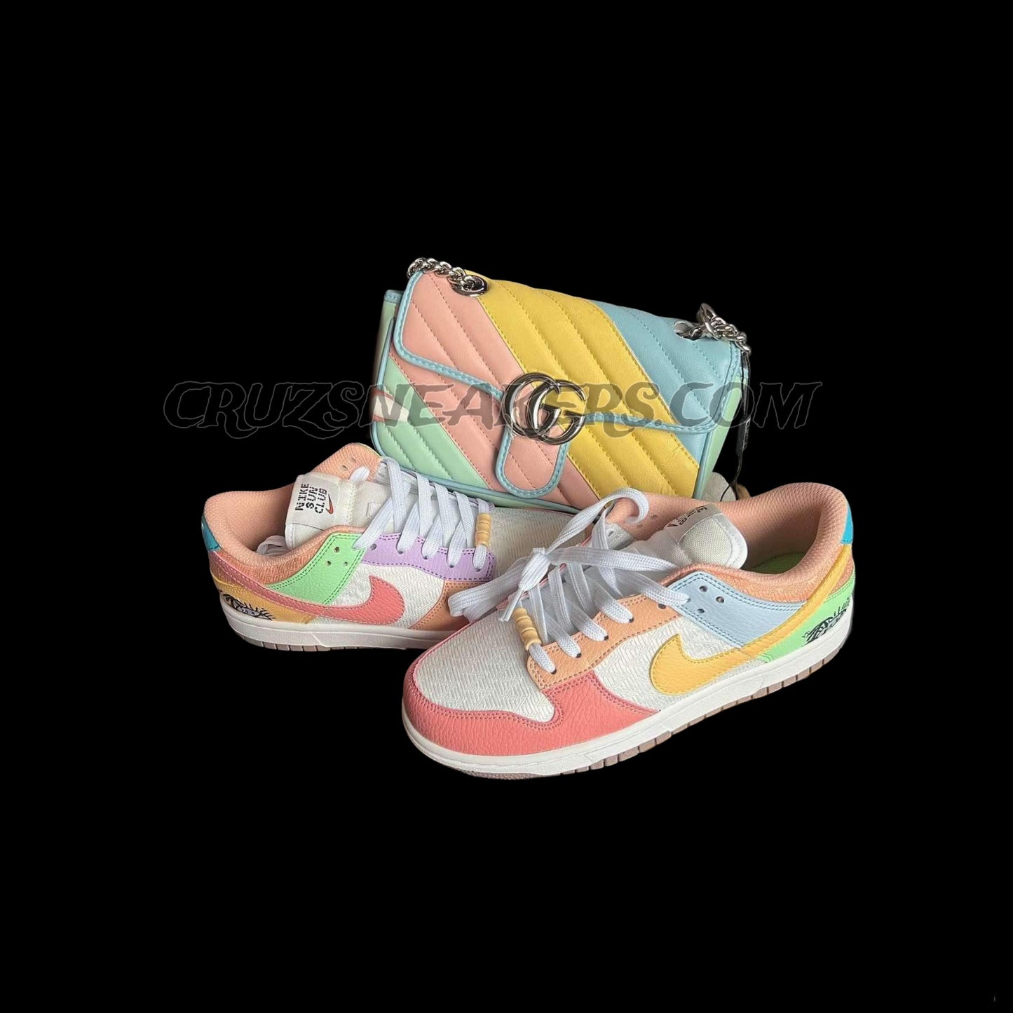 Wmns Dunk Low SE 'Sun Club'-COMBO CARTERA GUCCI