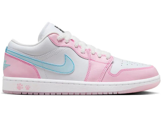 Jordan 1 Low SE Paw Print Pink Foam