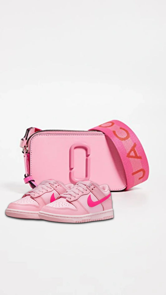 Nike dunks low pink combo