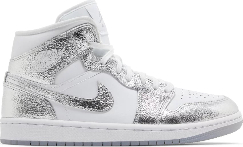 Wmns Air Jordan 1 Mid SE 'Metallic Silver'