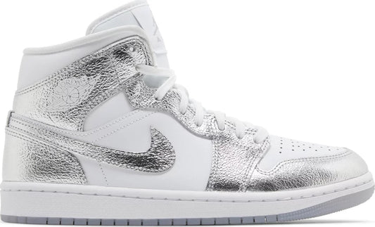 Wmns Air Jordan 1 Mid SE 'Metallic Silver'