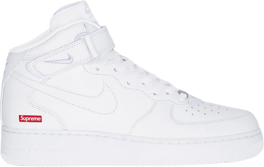 Supreme x Air Force 1 Mid 'Box Logo - Triple White'