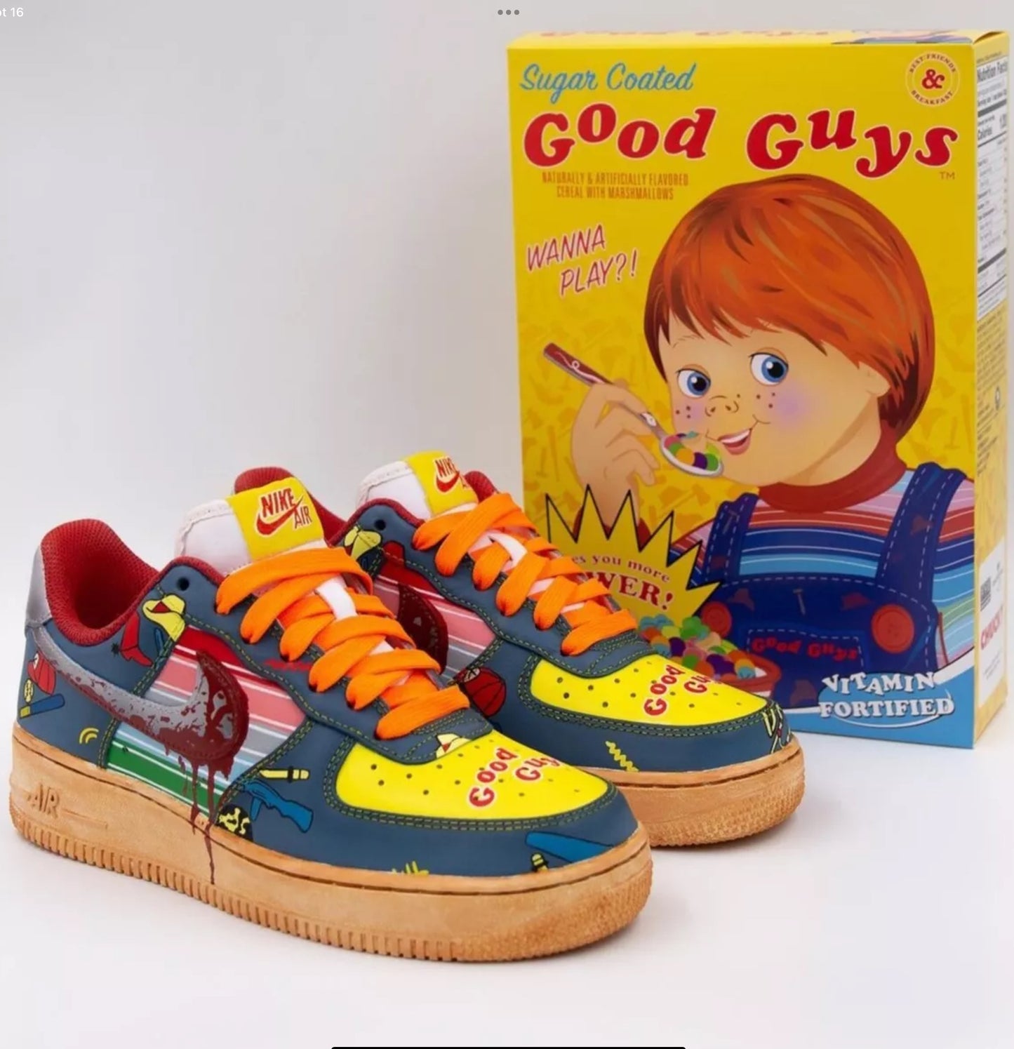 Nike Custom Air Force 1 CHUCKY Good Guy