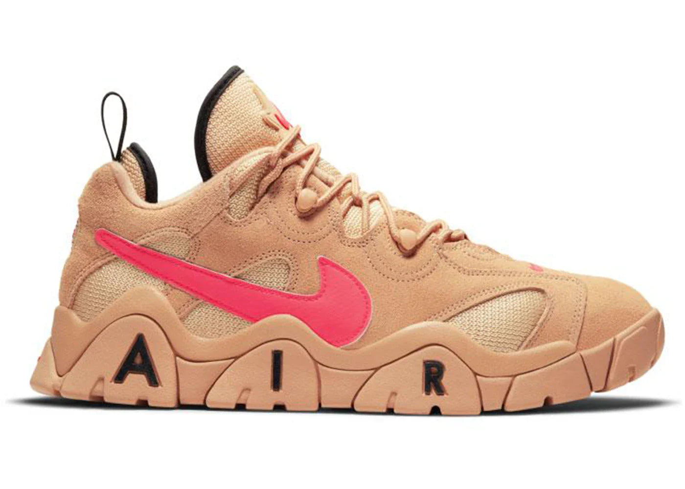 NIKE AIR BARRAGE LOW VACHETTA TAN LASER CRIMSON WHITE ONYX